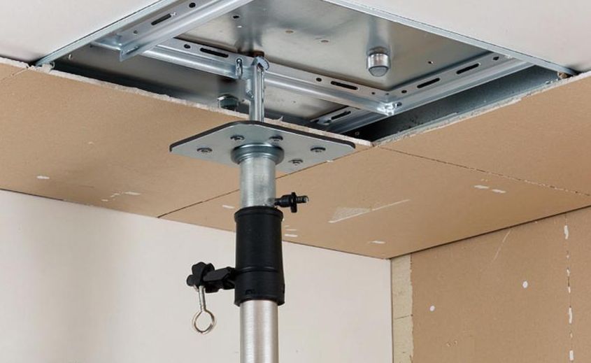 Как собрать домкрат для гипсокартона и облегчить потолочный ремонт