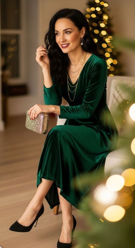 Как женщины 50+ сияют в Новый год: секреты выбора идеального платья