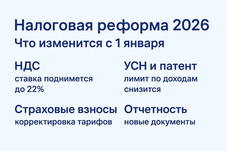 С 2026 года в России: что ждёт предпринимателей в новых налоговых реалиях