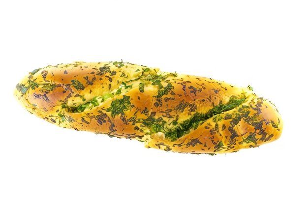 Вкусный постный хлеб с чесноком и петрушкой