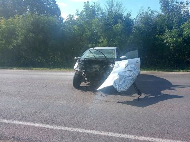 В Семилукском районе госавтоинспекторы устанавливают обстоятельства столкновения автомобилей