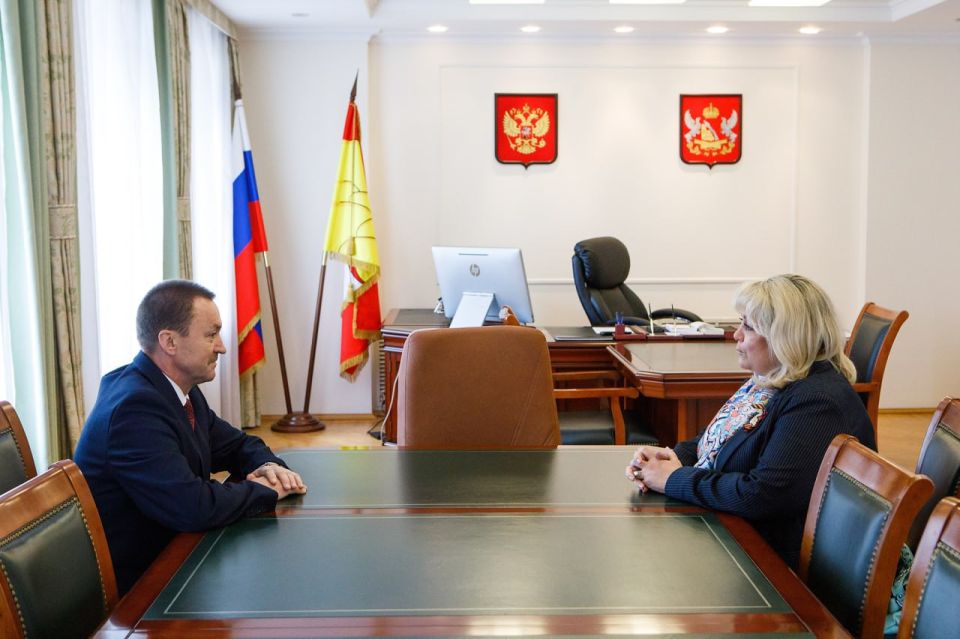 Юрий Матузов провел рабочую встречу с руководителем регионального Управления Федерального казначейства