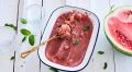 Летний освежающий момент: арбузный сорбет с мятой и лаймом без сахара