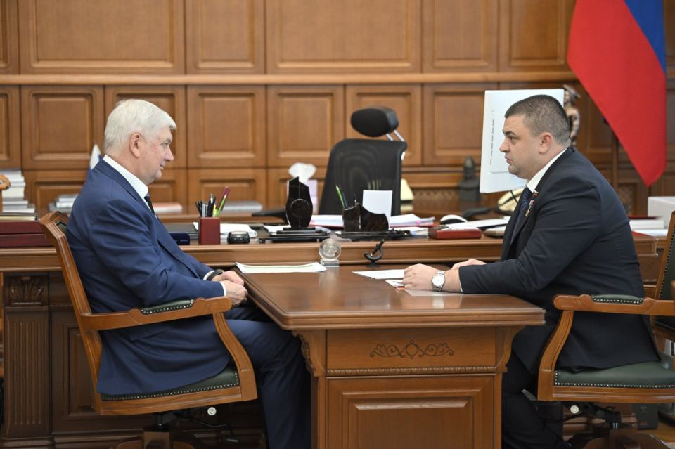 Губернатор обсудил с председателем гордумы Воронежа приоритеты работы депутатов