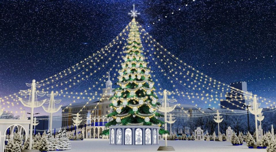 Стартовали поиски подрядчика для оформления площади Ленина к новогодним праздникам