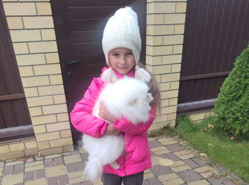 Певица Mona подарила 6-летней Владе Зайцевой из лискинского села щенка шпица