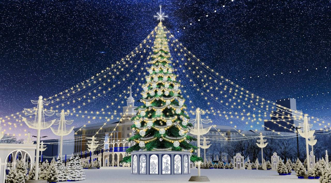 Как будет выглядеть новогодняя площадь Ленина в Воронеже Как будет выглядеть новогодняя площадь Ленина в Воронеже