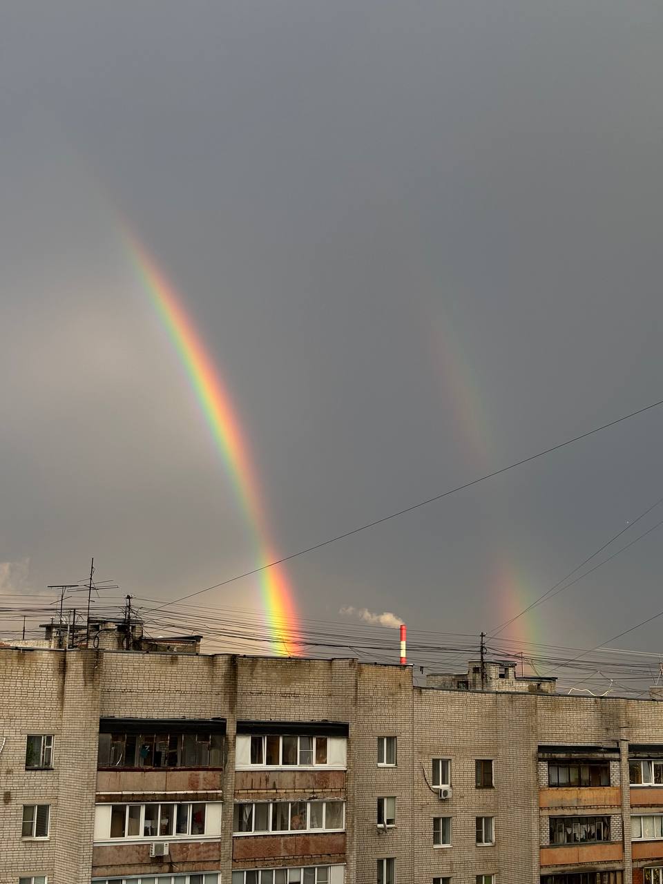 Двойная радуга над Воронежем Двойная радуга над Воронежем