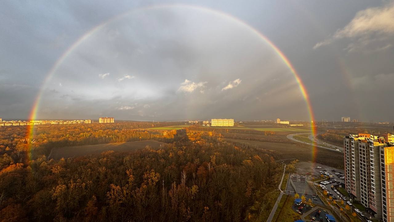 Полная радуга в объективах воронежцев! Полная радуга в объективах воронежцев!