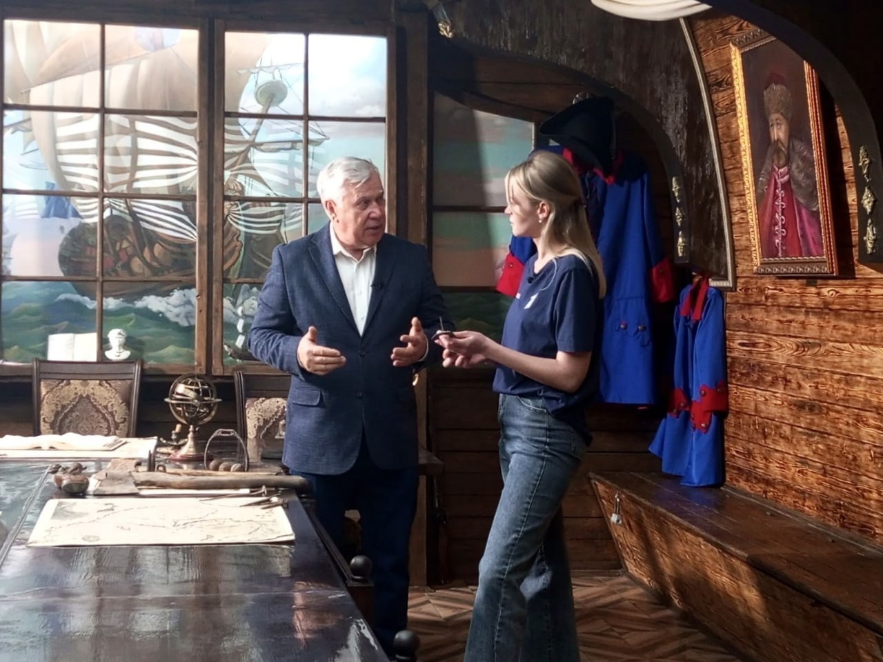 Воронеж в объективе Первого канала: телевизионщики сняли сюжет о Петре I Воронеж в объективе Первого канала: телевизионщики сняли сюжет о Петре I