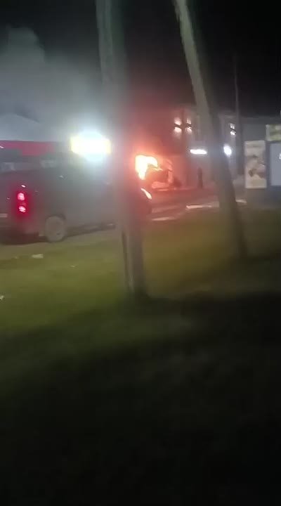 Кафе загорелось в Ямном. Пожар вспыхнул поздно вечером 30 октября на ул. Генерала Ермолова