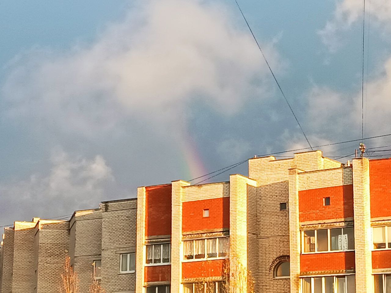 Хороший знак: сегодня над Воронежем расцвела радуга!