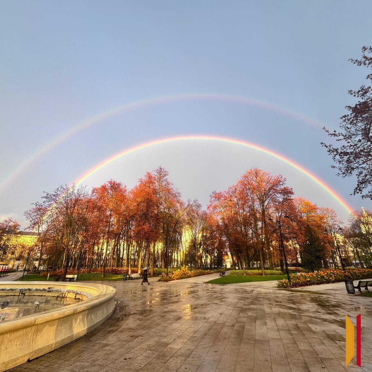 Двойная радуга над Воронежем