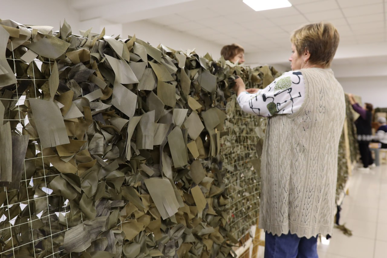 Волонтеры Воронежской области подготовили масксети для бойцов Волонтеры Воронежской области подготовили масксети для бойцов