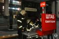 Пожарные учения прошли возле ТЦ «Атмосфера» сегодня утром