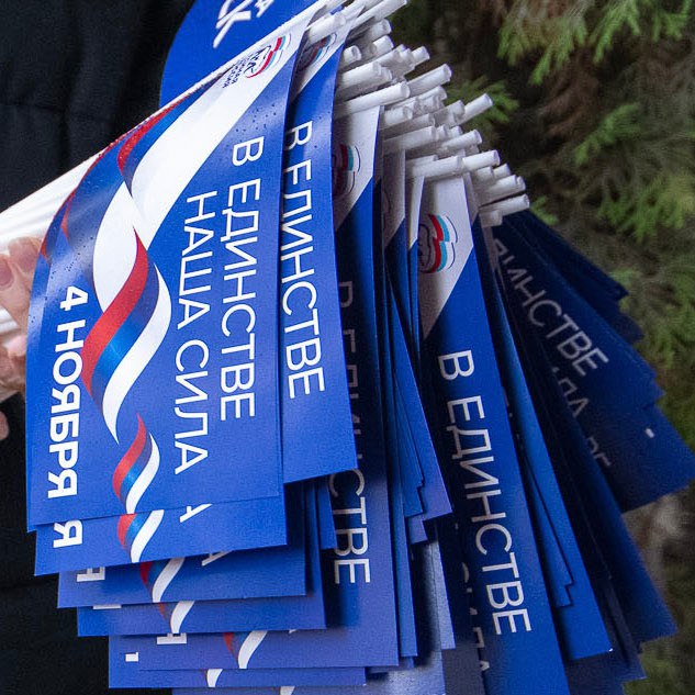 Депутаты Воронежской городской Думы, члены фракции «Единая Россия» Андрей Соболев, Сергей Крючков и Андрей Бойко в своих округах провели патриотическую акцию, приуроченную ко Дню народного единства