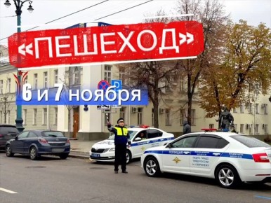 6и7ноября на территории региона Госавтоинспекция проведёт профилактическое мероприятие «Пешеход»