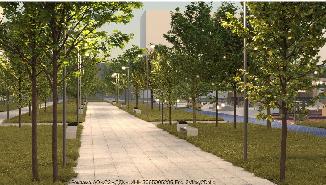 Бульвар в ЖК «Яблоневые сады» - пространство для счастья