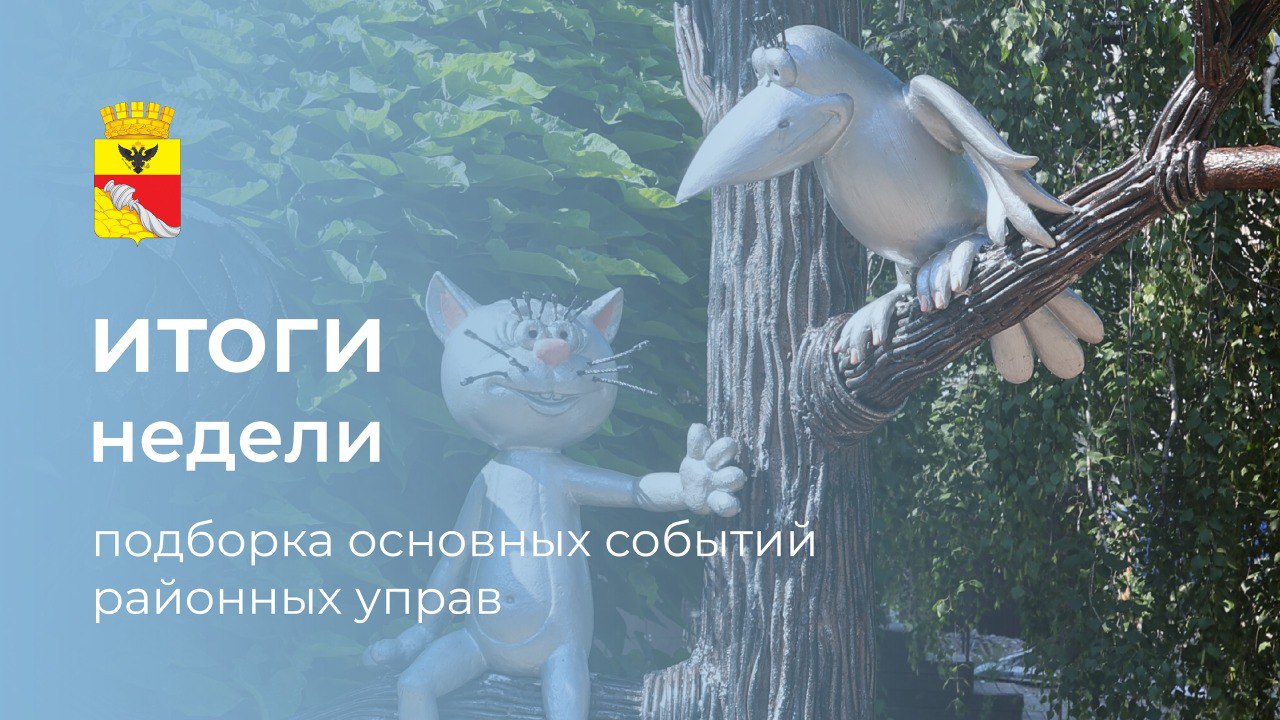 Итоги недели: 6 самых интересных событий районных управ