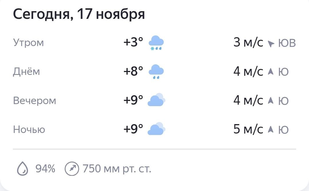Рабочая неделя начинается со снега с дождем