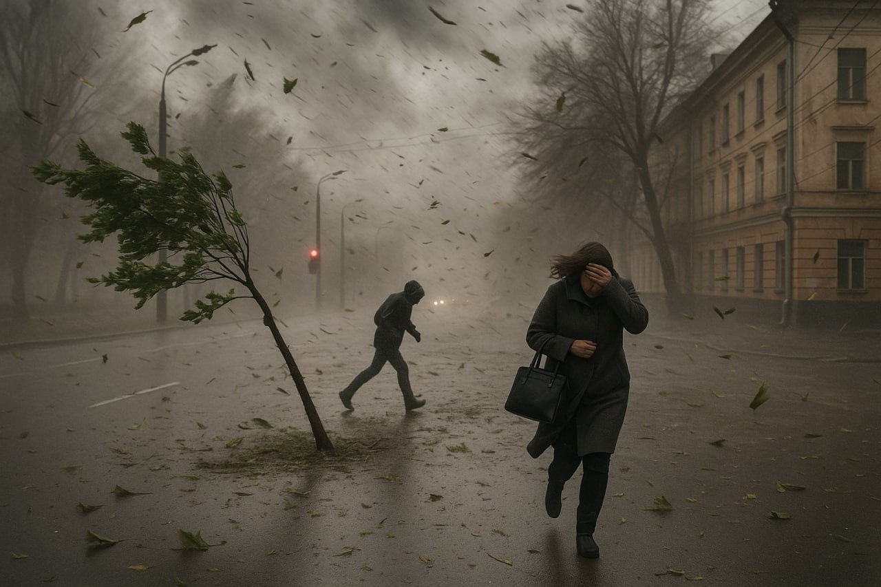 Желтый уровень опасности: Воронежцев предупредили о сильном ветре и тумане