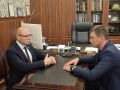 Вице-губернатор Дмитрий Маслов встретился в Воронеже с главой военно-гражданской администрации Харьковской области