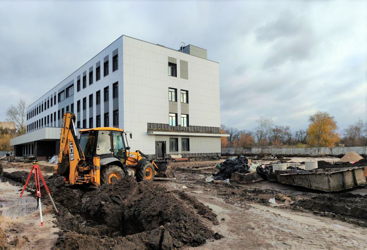 Поликлиника в микрорайоне Масловка готова на 90% Поликлиника в микрорайоне Масловка готова на 90%