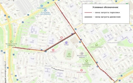 Движение транспорта и парковку запретят у стадиона «Факел» в Советском районе Воронежа