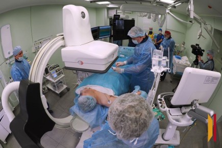 В аритмологическом центре Воронежской областной клинической больницы провели первую операцию на новом оборудовании