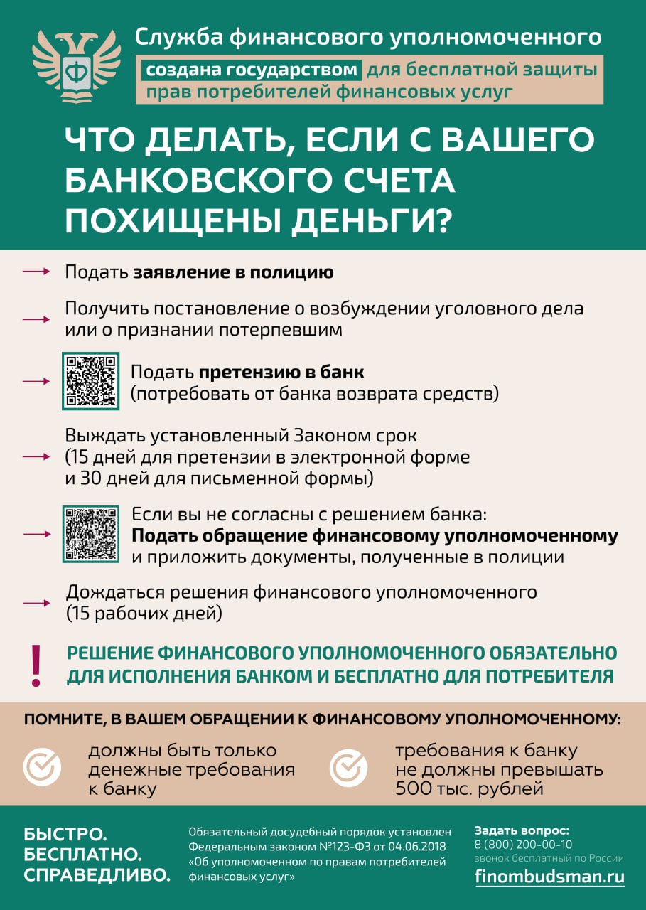 Что делать, если с вашего банковского счета похищены деньги