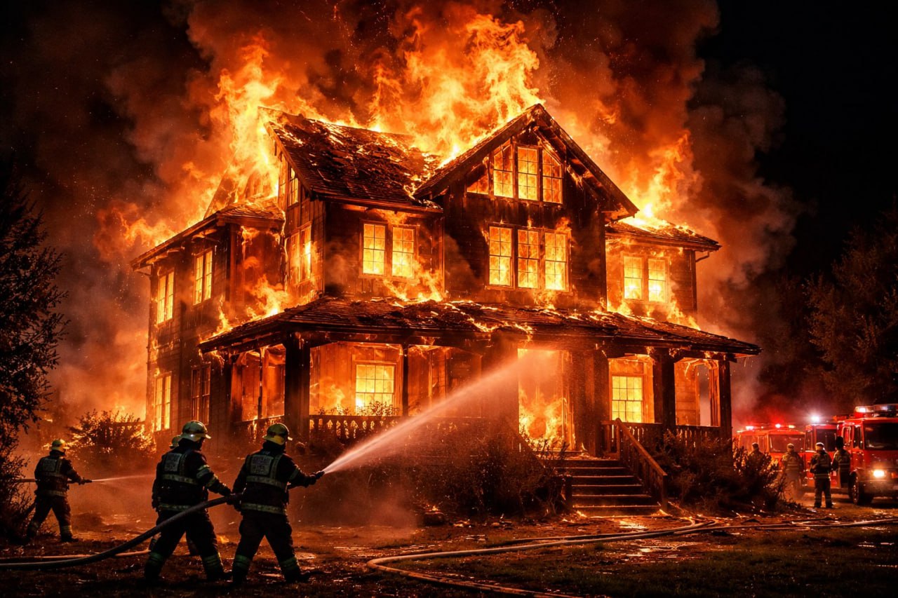 Пожар в частном доме унес жизнь мужчины на новогодних каникулах в Воронежской области