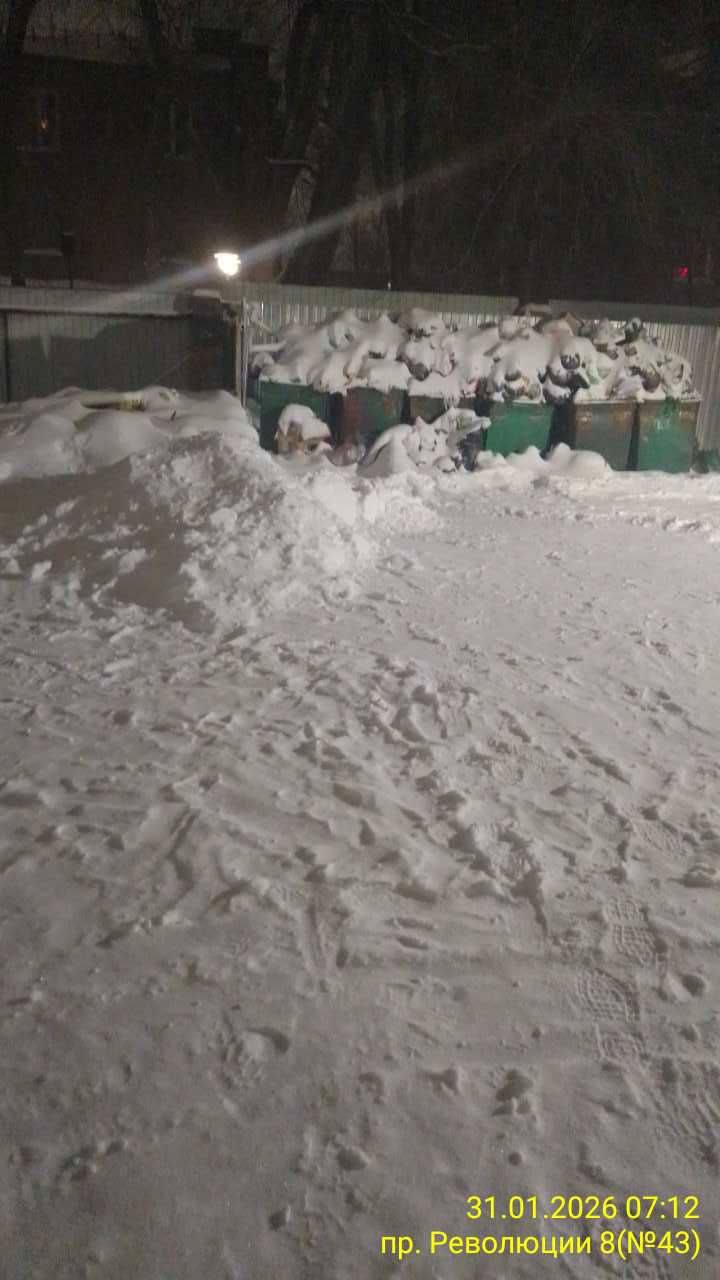 В такую погоду трудно приходится и тем, кто вывозит мусор В такую погоду трудно приходится и тем, кто вывозит мусор