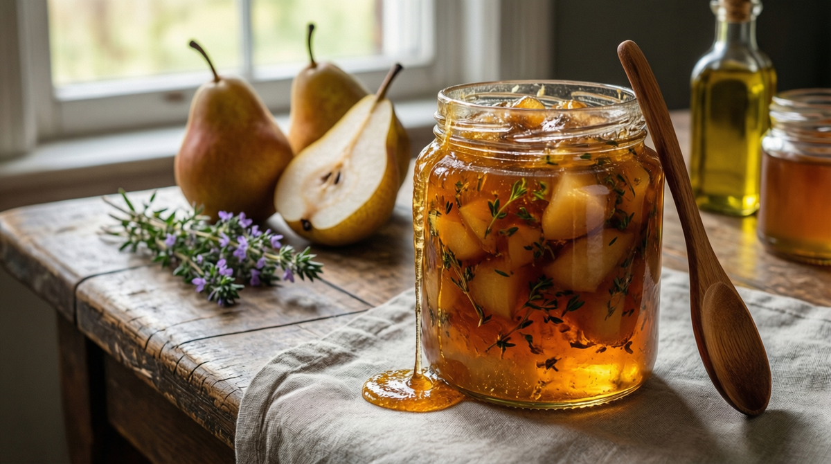Грушево-тимьяновое варенье: сладость в гармонии с пряной свежестью