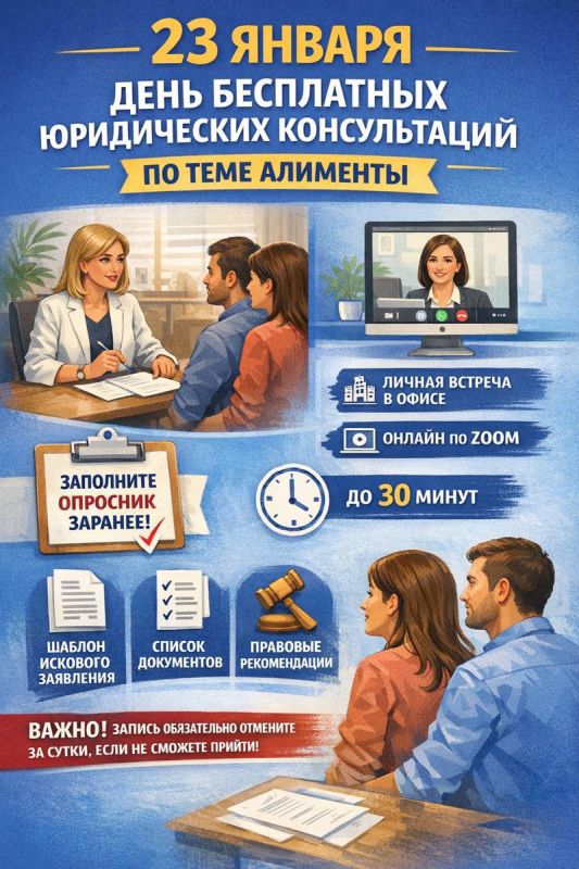 Бесплатные юридические консультации по алиментам: важные детали и запись