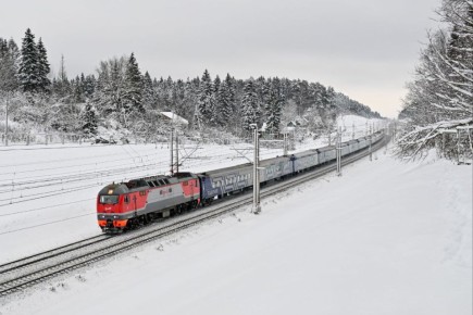 Из-за временного закрытия для движения транспорта минувшей ночью Крымского моста десять поездов, проходящих через Воронеж, следуют с отставанием от графика в пределах от трех до десяти часов