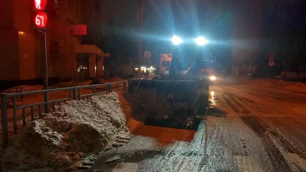 #уборка_Воронежа в ночь с 15 на 16 февраля #уборка_Воронежа в ночь с 15 на 16 февраля