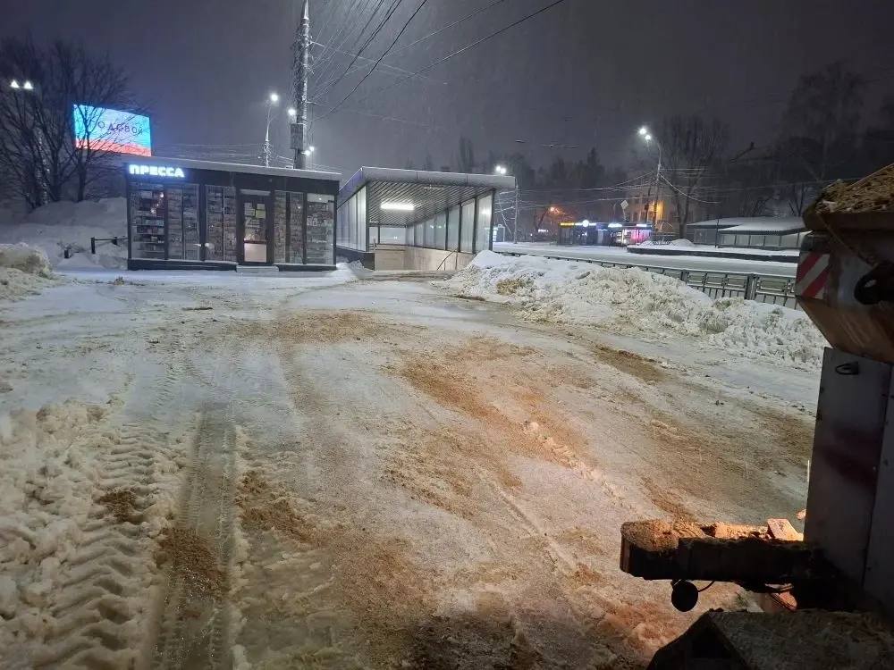 #уборка_Воронежа в ночь с 15 на 16 февраля #уборка_Воронежа в ночь с 15 на 16 февраля