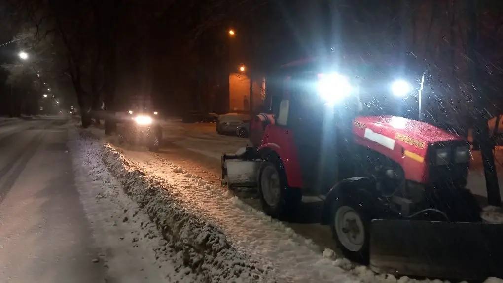 #уборка_Воронежа в ночь с 15 на 16 февраля #уборка_Воронежа в ночь с 15 на 16 февраля