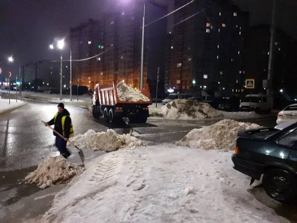 #уборка_Воронежа в ночь с 15 на 16 февраля