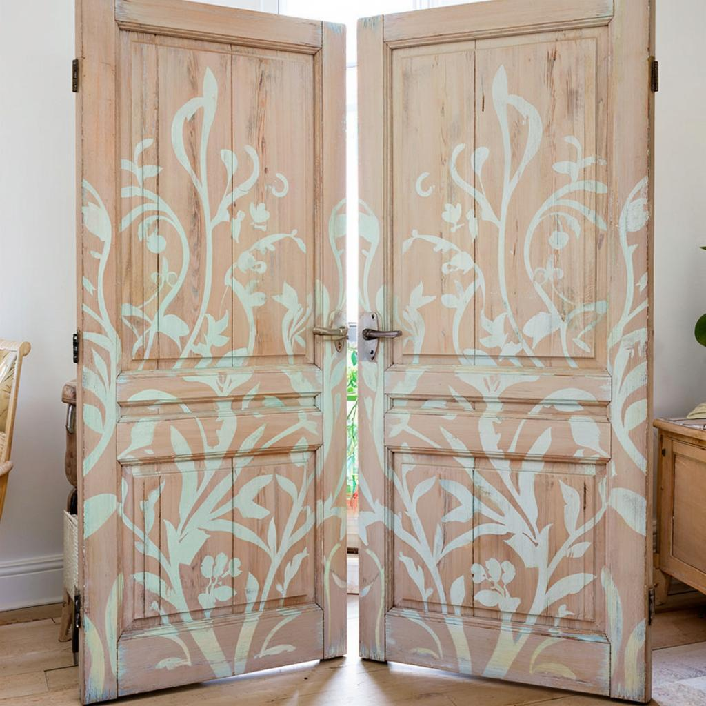 Перевоплощение старой двери в яркую ширму: от идеи до воплощения