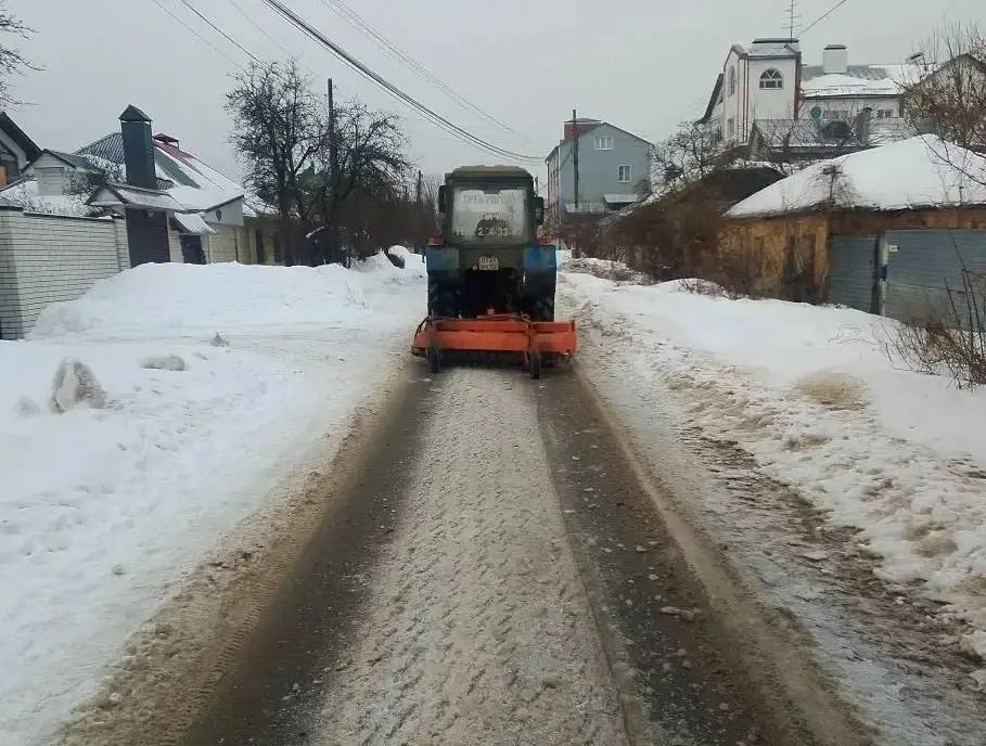 #уборка_Воронежа днем 24 февраля #уборка_Воронежа днем 24 февраля