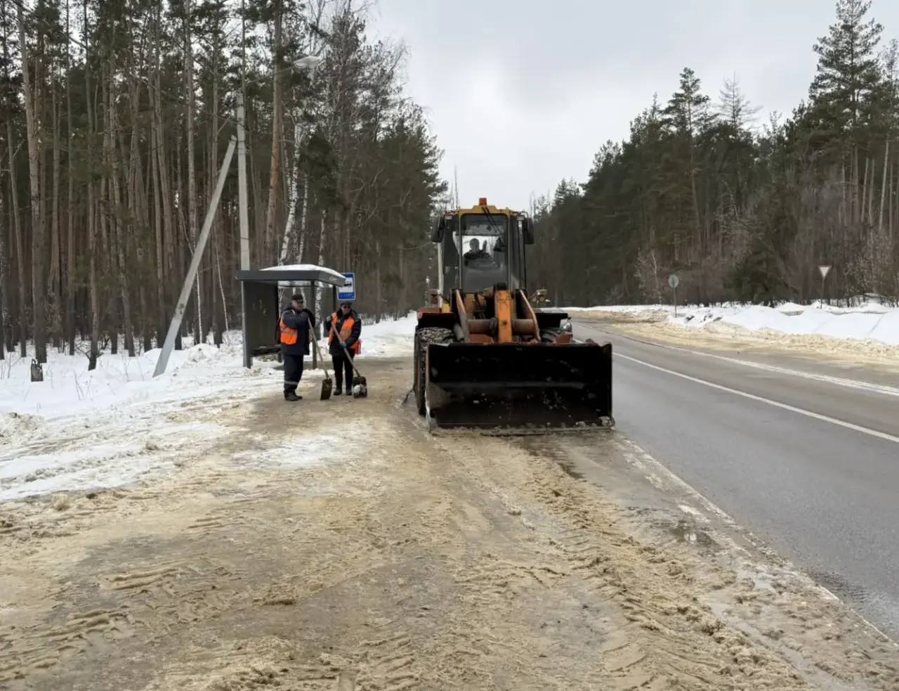 #уборка_Воронежа днем 24 февраля #уборка_Воронежа днем 24 февраля