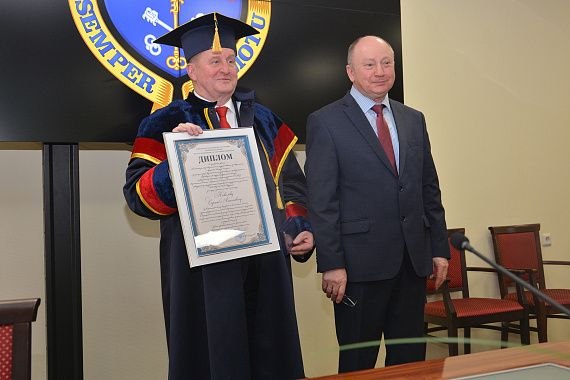 Депутату городской Думы Сергею Ковалёву присвоено высокое звание Воронежского государственного университета