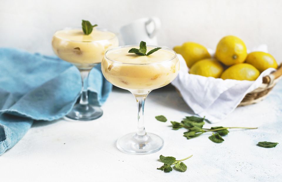 Тирамису с лимонным курдом