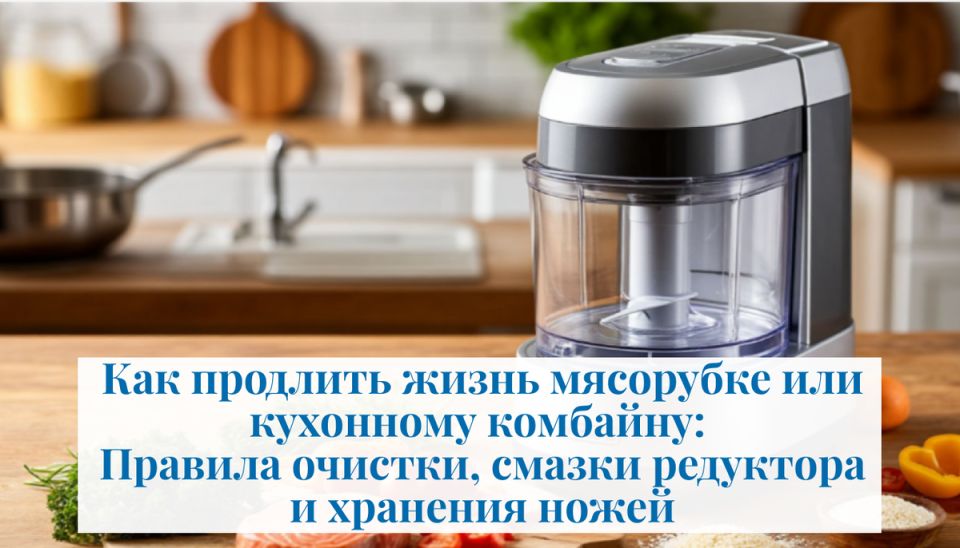 Как продлить жизнь вашей мясорубке и кухонному комбайну