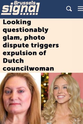 «Голландская муниципальная советница исключена из партии»: Женщину исключили из партии из-за того, что она отфотошопила свое предвыборное фото, "чтобы выглядеть более гламурной"