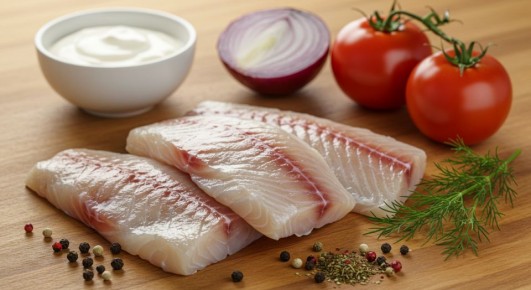 20 минут до ужина: нежная рыба под овощной шапочкой