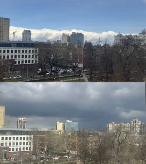 Небо весной как настроение: то ясное, то хмурое