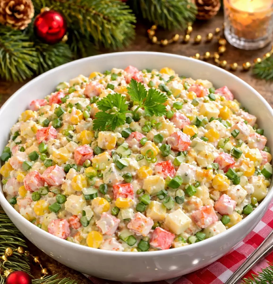 Крабовый салат по-новому: свежие идеи для праздничного стола
