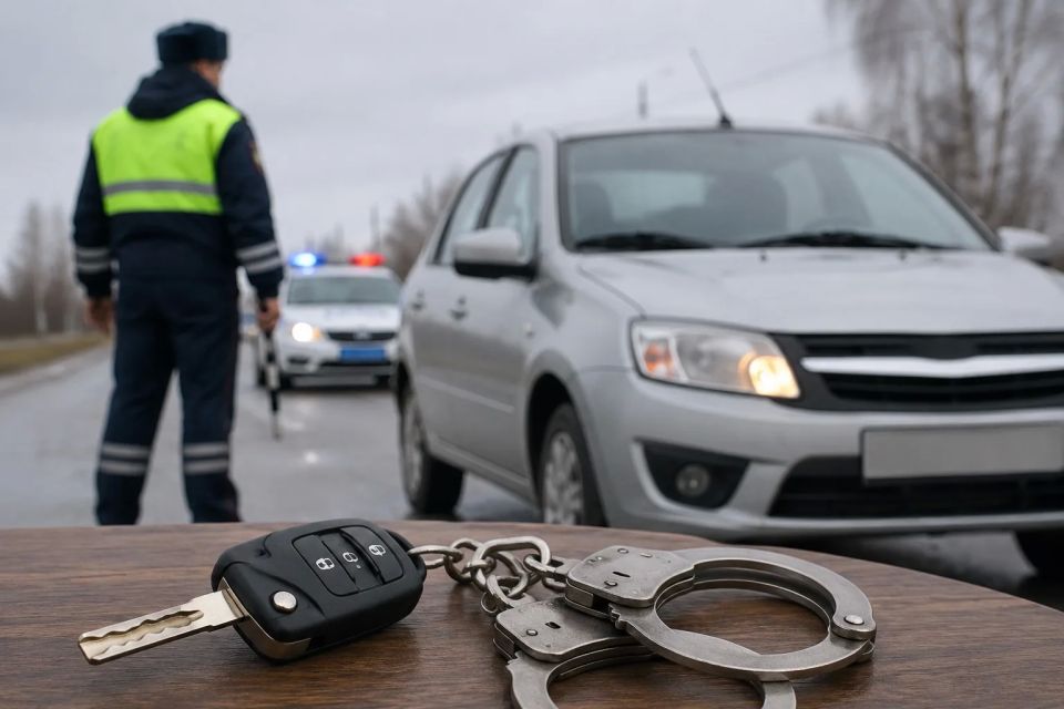 В Воронежской области у пьяного водителя конфисковали автомобиль